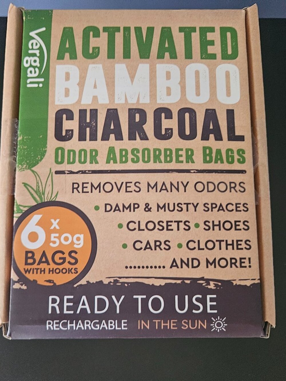 Odor Absorbers - 6 bags with hooks